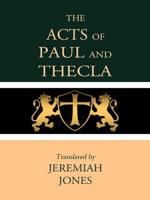 cover image of Acts of Paul and Thecla